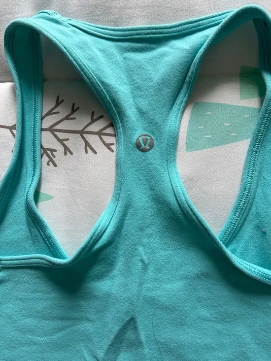 Lululemon Racerback Tank Top - Aqua - Picture 3 of 3